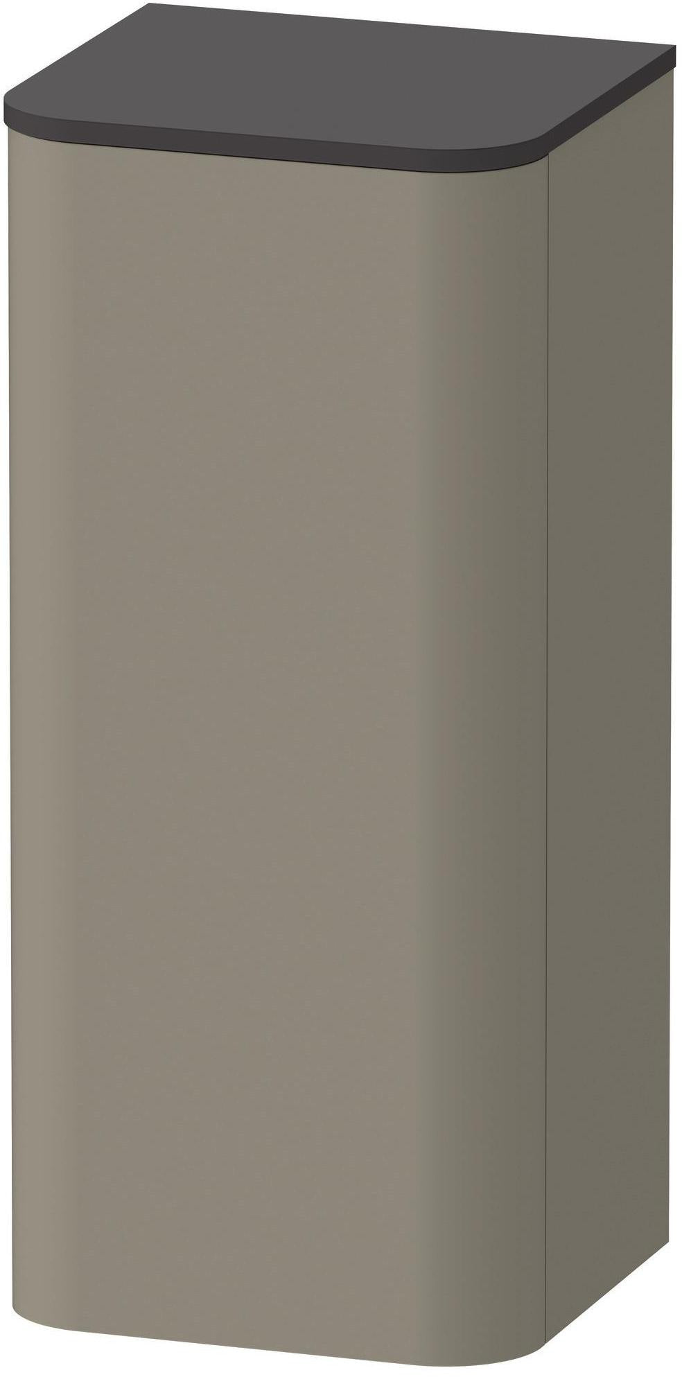 DURAVIT Happy D.2 Halbhochschrank 400 mm taupe supermatt mit Tip-on und Soft-Close