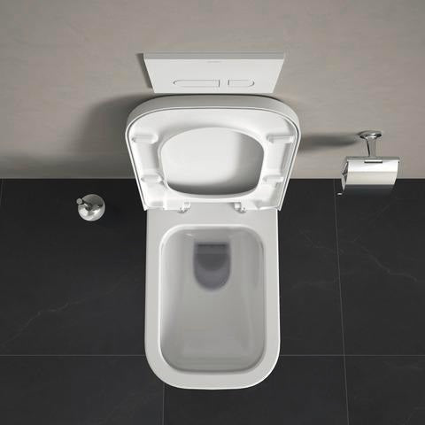 DURAVIT WC-Sitz Happy D.2 mit SoftClose Absenkautomatik, Edelstahl-Scharnieren, weiß, Duroplast