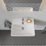 Duravit D-Neo Waschtisch 550 mm weiß mit Überlauf und WonderGliss