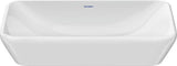 Duravit D-Neo Aufsatzbecken 400x400mm Weiß mit HygieneGlaze – Quadratisches Design