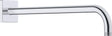 DURAVIT Brausearm L 410mm Wandmontage Rosette eckig Chrom – 1/2 Zoll Anschluss