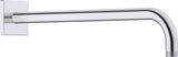 DURAVIT Brausearm L 410mm Wandmontage Rosette eckig Chrom – 1/2 Zoll Anschluss