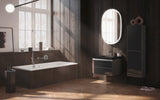 DURAVIT Stabbrause MinusFlow Rund Rain Schwarz Matt – Handbrause mit Antikalksystem, Messing