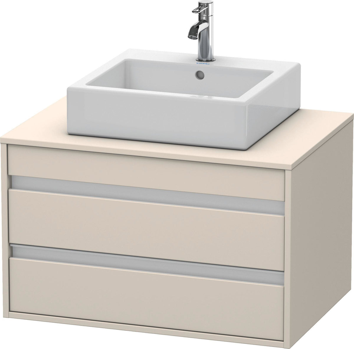 Duravit Ketho Waschtischunterbau 800 mm wandhängend, 2 Schubkästen, basalt matt