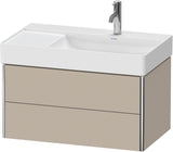 DURAVIT XSquare Waschtischunterbau wandhängend 784 mm mit 2 Schubkästen, weiß matt