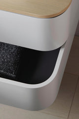 DURAVIT Happy D.2+ Konsolenwaschtischunterbau 1300 mm taupe supermatt mit Tip-On Technik und LED-Innenbeleuchtung