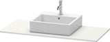 DURAVIT XSquare Konsole 800 mm Weiß Seidenmatt mit Ausschnitt für Waschschüssel