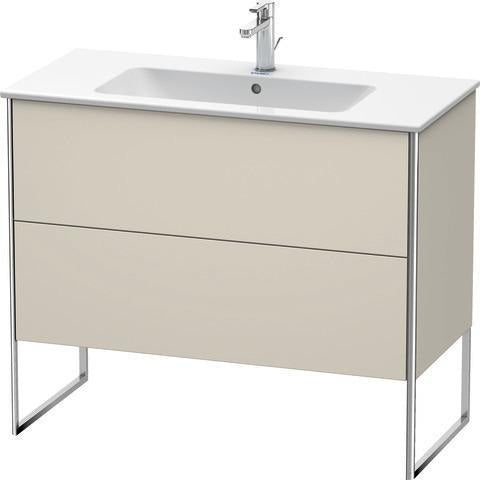 Duravit XSquare Waschtischunterbau 1010 mm mit 2 Auszügen, s-matt, Eiche Ahorn, Midi