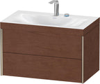 Spanplatte / Nussbaum / m.Viu,2Schk.,503x800x480mm 2Hl,champ.matt/amerik.nussbaum,Rahmen C