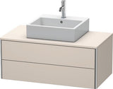 Duravit XSquare Waschtischunterbau 1000 mm – wandhängend, 2 Schubkästen, s-matt