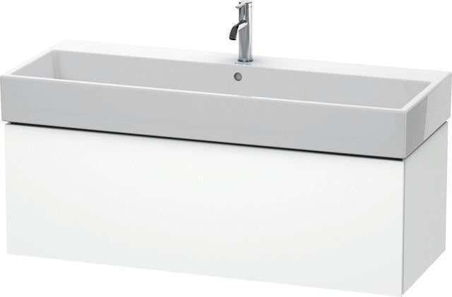 Duravit L-Cube Waschtischunterbau 1184 mm taupe supermatt mit Tip-On-Technik für Vero Air