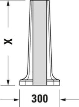 DURAVIT Standsäule Serie 1930 Weiß 296x300x630 mm aus Sanitärkeramik