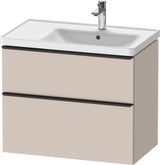 Duravit D-Neo Waschtischunterbau 784 mm Eiche Schwarz Bronze, wandhängend, 1 Auszug