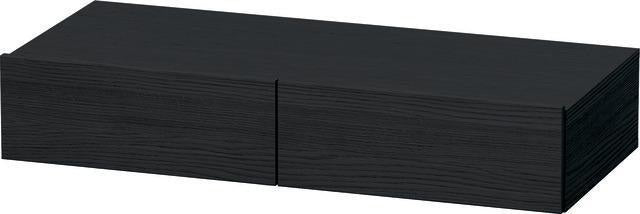 Duravit DuraStyle Schubkastenablage 1000 mm, 2 Schubkästen, Eiche Schwarz/Weiß Matt