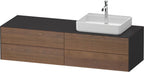 amerikanisch nussbaum / graphit seidenmatt / Massivholz