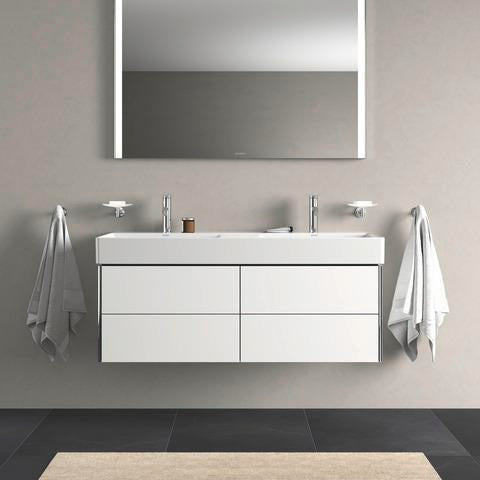DURAVIT DuraSquare Doppelwaschtisch 1200 mm weiß – Möbelwaschtisch mit 2 Becken