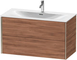 DURAVIT XViu Waschtischunterbau wandhängend 1010 mm, 2 Schubkästen, weiß matt – mit Tip-On-Technik