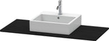 Duravit Konsole XSquare mit Ausschnitt 16x800x550mm Eiche Schwarz – Wandmontage