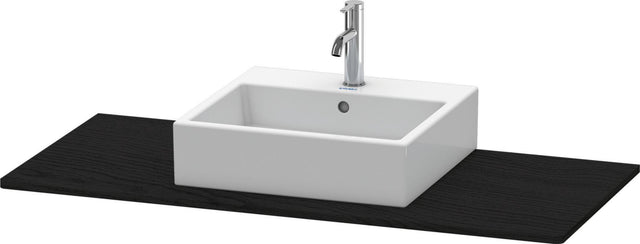 Duravit Konsole XSquare mit Ausschnitt 16x800x550mm Eiche Schwarz – Wandmontage