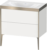 DURAVIT XViu c-bonded Waschtischset bodenstehend 800 mm mit 2 Auszügen und Push-Open