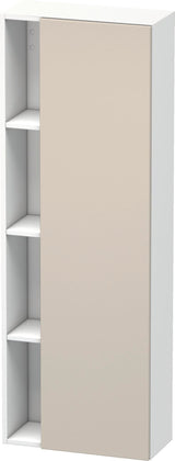DURAVIT DuraStyle Hochschrank 1400 mm, 1 Tür links, weiß matt – wandhängend mit Soft-Close