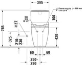 DURAVIT SensoWash Slim Dusch-WC Sitz weiß mit Fernbedienung und Durchlauferhitzer