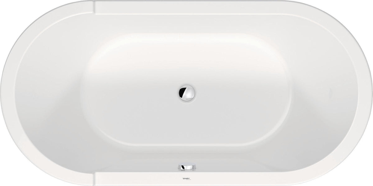DURAVIT Starck Freistehende Badewanne Oval 1600x800 mm Weiß mit Acrylverkleidung