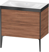 Duravit XViu c-bonded Waschtischset bodenstehend 800 mm mit 2 Auszügen, Push-Open und Soft-Close