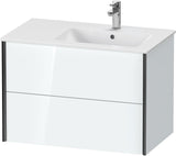 DURAVIT XViu Waschtischunterbau wandhängend 810 mm, 2 Schubkästen, weiß matt