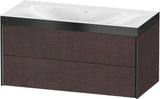 DURAVIT XViu c-bonded Waschtischunterbauset 1000 mm, 2 Schubkästen, Eiche Schwarz