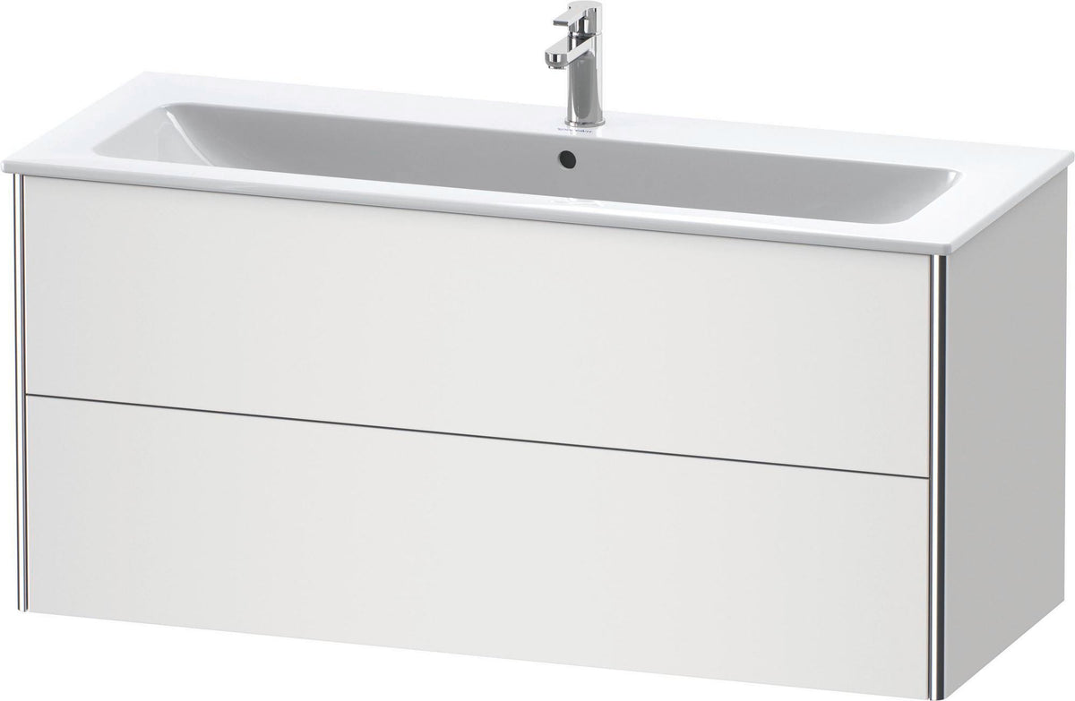 DURAVIT XSquare Waschtischunterbau 1210 mm, 2 Schubkästen, Weiß Matt, wandhängend