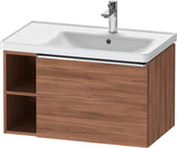 DURAVIT D-Neo Waschtischunterbau 784 mm wandhängend mit 1 Auszug und 2 offenen Fächern in Betongrau Matt