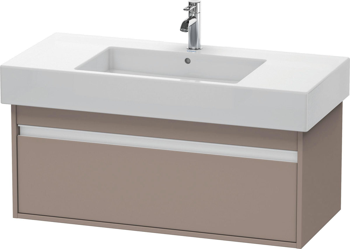 DURAVIT Ketho Waschtischunterbau 1000 mm wandhängend basalt matt mit 1 Auszug