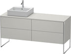 betongrau matt / Spanplatte / grau