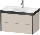 Duravit Möbelwaschtischset XVIU 800x480mm Chaos mit Unterbau wandhängend und Keramikwaschtisch Viu