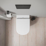 Duravit D-Code 2.0 WC-Set wandhängend, spülrandlos, 4/2L, mit WC-Sitz und Absenkautomatik, Weiß Hochglanz