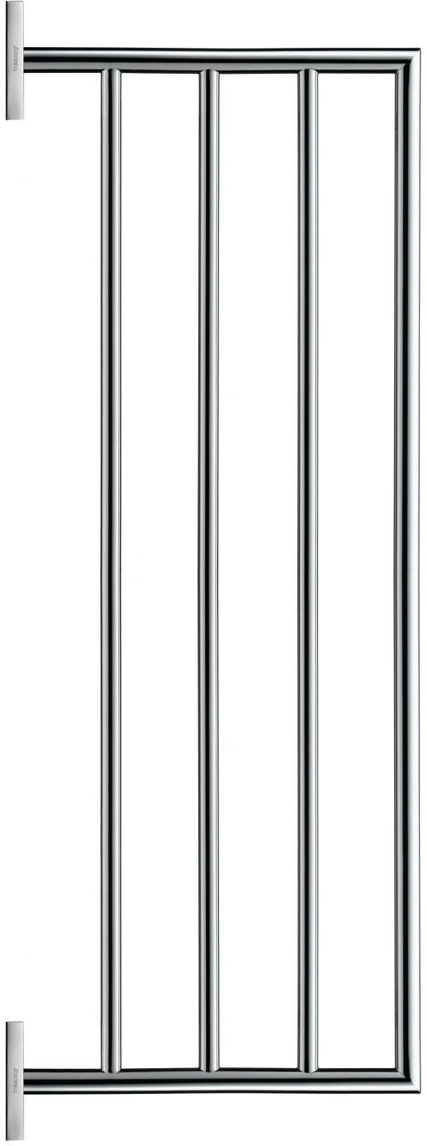 DURAVIT Karree Handtuchablage Chrom 240x668x35 mm – 4 Stangen Wandmontage