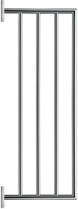 DURAVIT Karree Handtuchablage Chrom 240x668x35 mm – 4 Stangen Wandmontage
