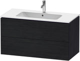 Duravit L-Cube Waschtischunterbau 1020 mm taupe matt – wandhängend, 2 Schubkästen, Tip-On