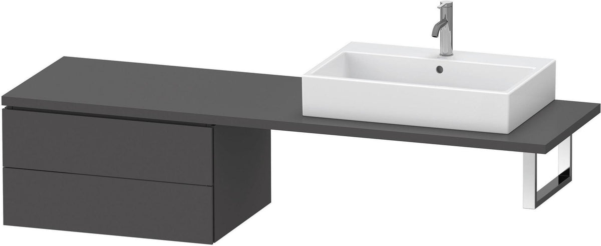 DURAVIT L-Cube Unterschrank 720 mm, 2 Schubkästen, weiß matt, wandhängend