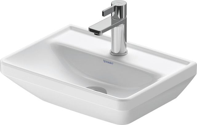 DURAVIT D-Neo Handwaschbecken 450 mm weiß mit WonderGliss – Wandhängend, 1 Hahnloch