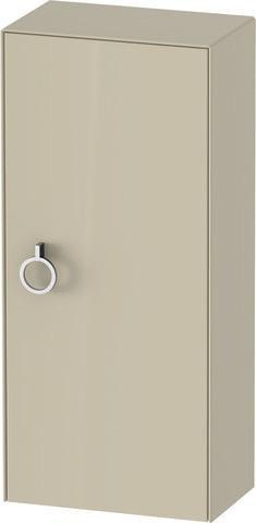 DURAVIT White Tulip Halbhochschrank 400 mm, Tür links, Nussbaum/Taupe, Soft-Close