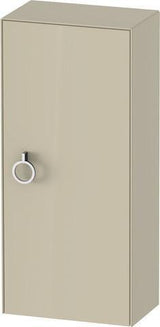 DURAVIT White Tulip Halbhochschrank 400 mm, Tür links, Nussbaum/Taupe, Soft-Close