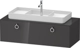 DURAVIT White Tulip Konsolen-Waschtischunterbau wandhängend 1300 mm Weiß Seidenmatt, 1 Auszug