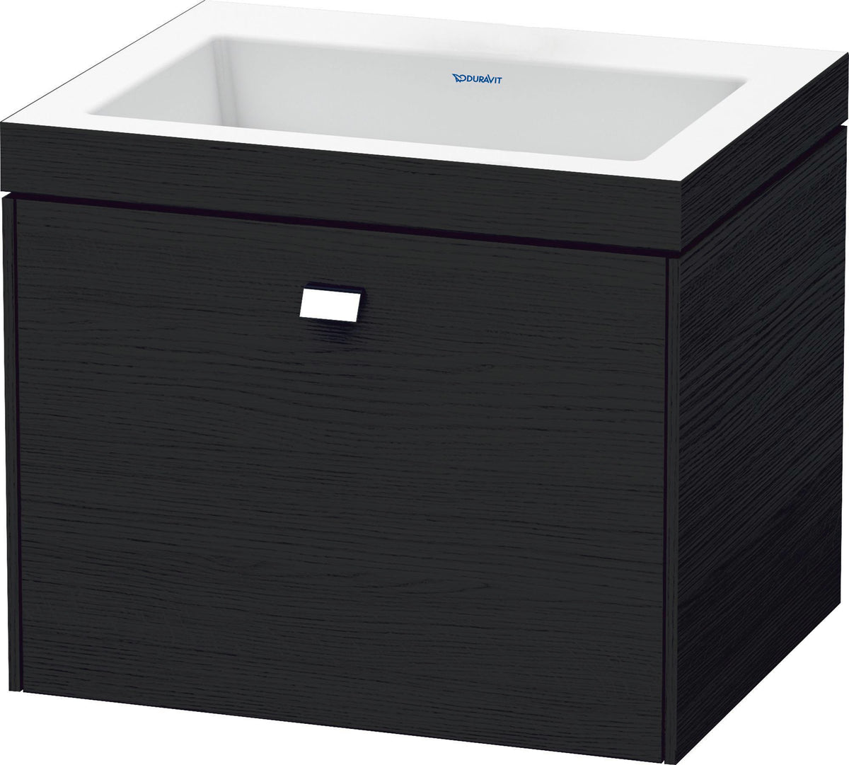 DURAVIT Brioso c-bonded Waschtischset 600 mm, wandhängend, Betongrau Matt, 1 Auszug
