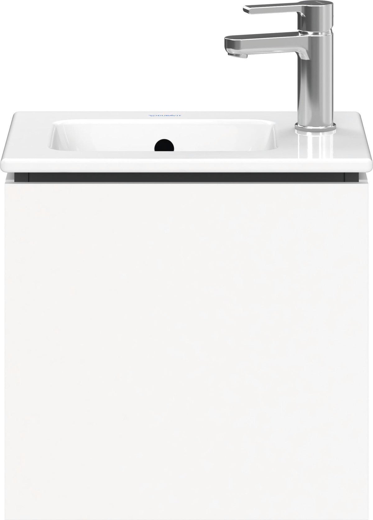 Duravit L-Cube Waschtischunterbau 420 mm wandhängend, 1 Tür rechts, weiß matt – Christian Werner Design