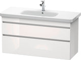 DURAVIT DuraStyle Waschtischunterbau 1130 mm Eiche Terra/Weiß Matt, wandhängend, 2 Schubkästen, Soft-Close