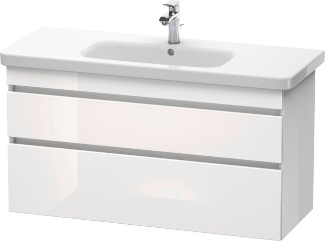 DURAVIT DuraStyle Waschtischunterbau 1130 mm Eiche Terra/Weiß Matt, wandhängend, 2 Schubkästen, Soft-Close