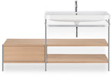 Duravit C.1 Einhebel-Waschtischmischer M mit Zugstange, Schwarz Matt