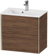 DURAVIT XViu Waschtischunterbau wandhängend 610 mm, 2 Schubladen, champagner matt/weiß matt